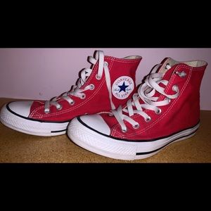 Red High Top Converse